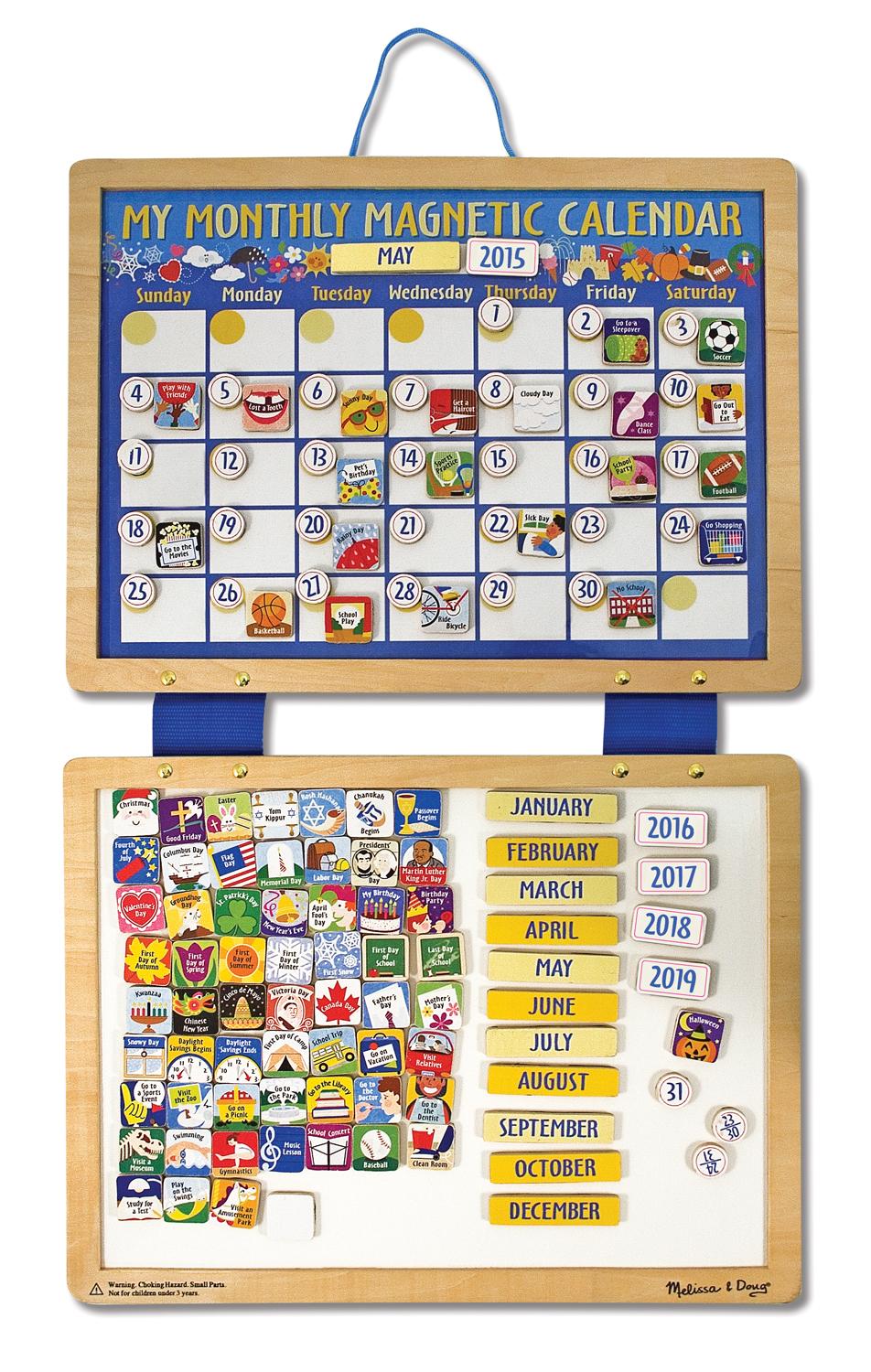 school calendar magnets